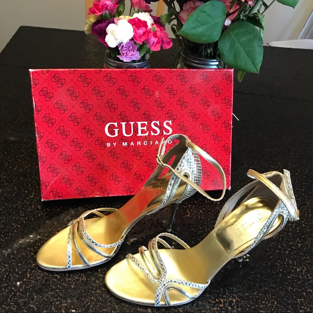 Guess by Marciano Gold Stilettos